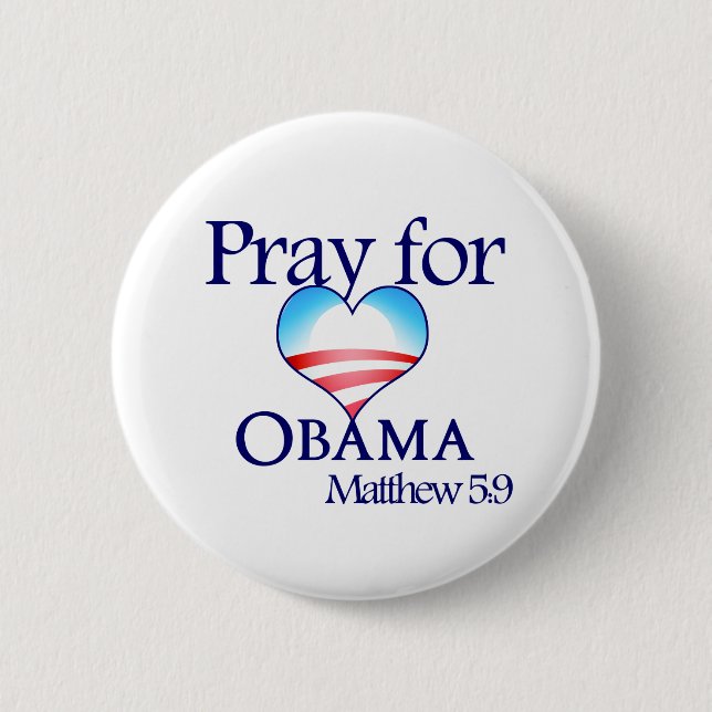 Pray for Obama Button (Front)