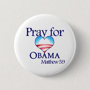 Pray for Obama Button