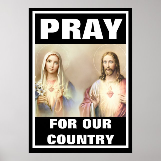 PRAY FOR OUR COUNTRY RELIGIOUS POSTER (Front)