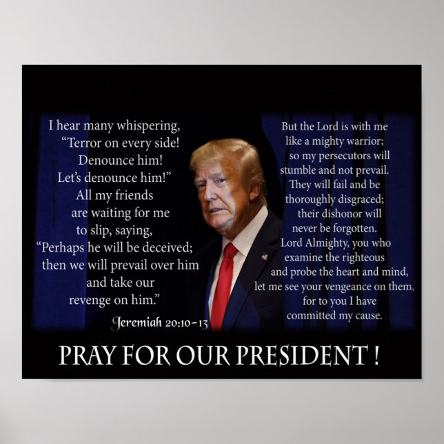 PRAY FOR OUR PRESIDENT ! POSTER (Front)
