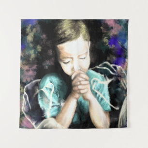 Pray for Peace Art Tapestry
