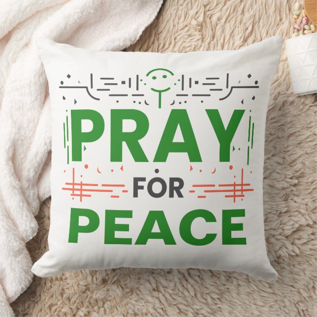 Pray For Peace Cushion (Blanket)