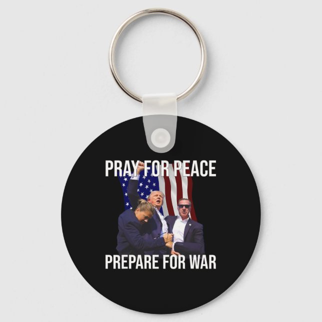 Pray For Peace  Key Ring (Front)