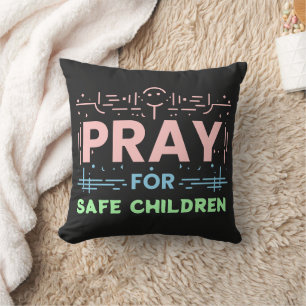 Pray for safe children cushion