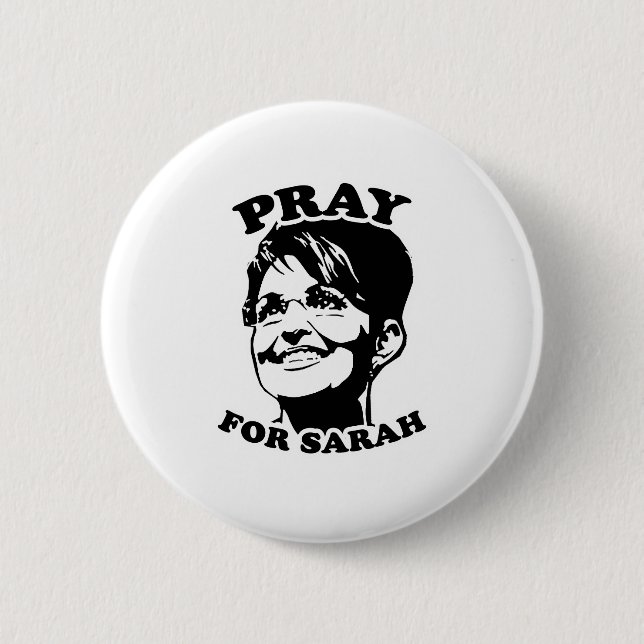 Pray for Sarah 6 Cm Round Badge (Front)