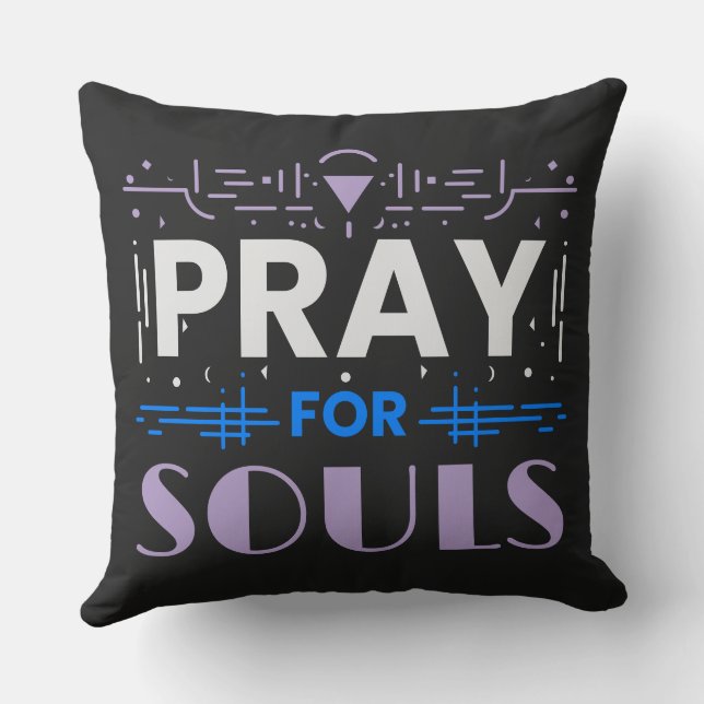 Pray for Souls Cushion (Back)