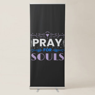 Pray for Souls Retractable Banner