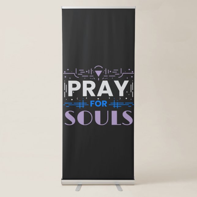 Pray for Souls Retractable Banner (Front)