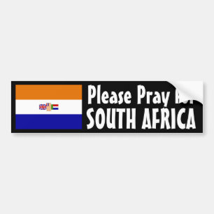 Pray for South Africa Bumper Sticker