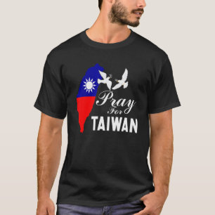 Pray For Taiwan Support Taiwanese Flag Heart Men W T-Shirt