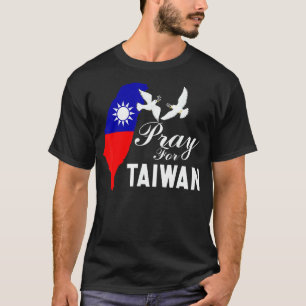 Pray For Taiwan Support Taiwanese Flag Heart Men W T-Shirt