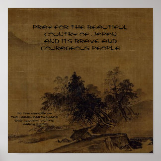 PRAY FOR THE BEAUTIFUL COUNTRY OF JAPAN POSTER