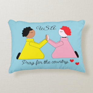 Pray for the Country & Hearts: Decorative Cushion