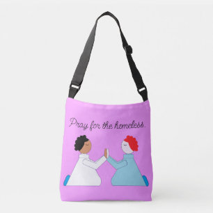 Pray for the Homeless:  Lavender Crossbody Bag