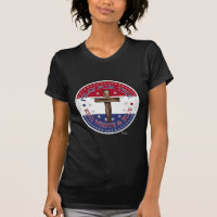 Pray For The Red, White & Blue with rugged cross