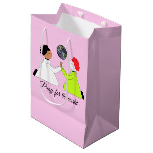 Pray for the World:  Lavender Medium Gift Bag