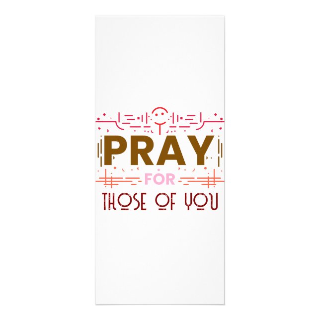 Pray for those of you rack card (Back)