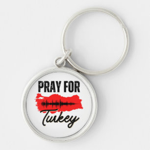 Pray For Turkey Key Ring