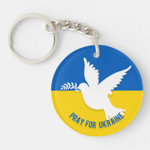 Pray for Ukraine Acrylic Keychain