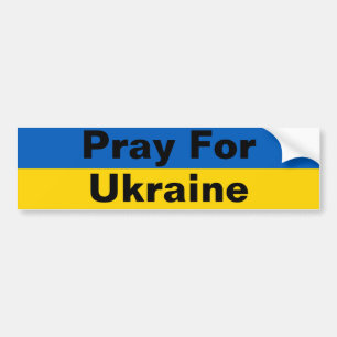 Pray For Ukraine Bumper Sticker