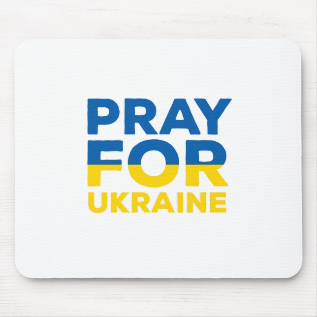 Pray For Ukraine Mouse Mat (Front)