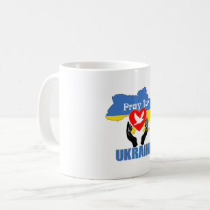 Pray for Ukraine - Peace & Love Coffee Mug
