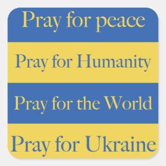 Pray for Ukraine  Square Sticker