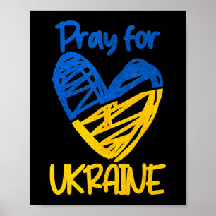 Pray for Ukraine  Stand with Ukraine Support Ukrai Poster