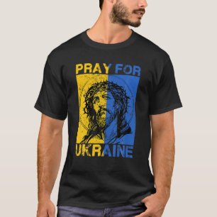 Pray For Ukraine Support Ukrainian I Stand With Uk T-Shirt