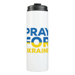 Pray For Ukraine Thermal Tumbler