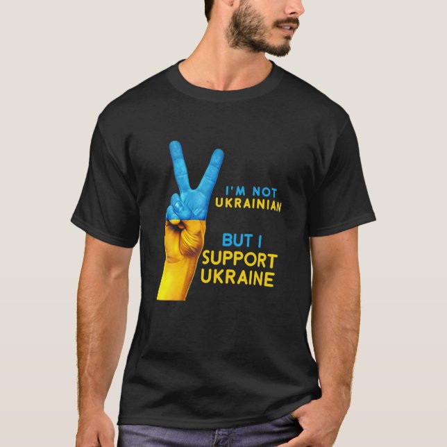 Pray For Ukraine Ukrainians Ukrainian Slava Ukrain T-Shirt (Front)