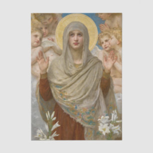 Pray For Us by William Bouguereau  Tissue Paper
