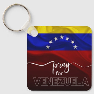 Pray for Venezuela – Venezuelan Flag Support Desig Key Ring