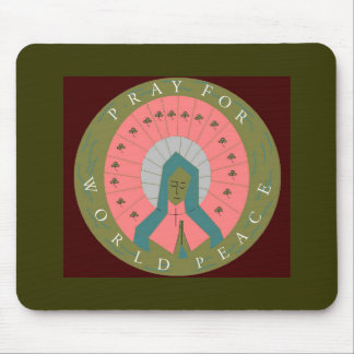 PRAY FOR WORLD PEACE MOUSE MAT