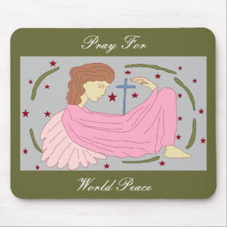 pray for world peace mouse mat