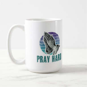Pray Hard Albrecht Dürer Praying Hands Art Coffee Mug