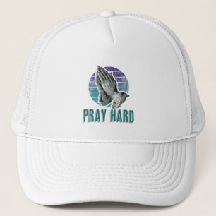 Pray Hard Albrecht Dürer Praying Hands Art Trucker Hat