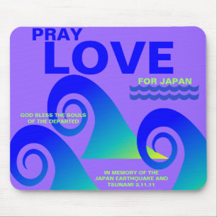 PRAY LOVE FOR JAPAN MOUSE MAT