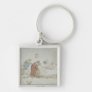 Pray, Miss Mouse, will you give us some beer' Key Ring