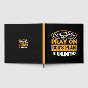 Pray On and Trust God's Unlimited Plan Faith-Based Guest Book