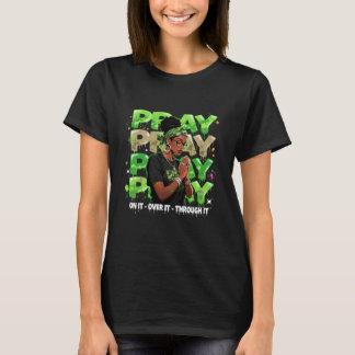Pray On It Over Through Faith Melanin Queen Christ T-Shirt