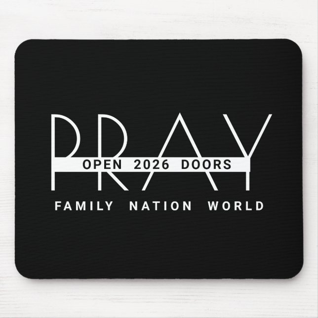Pray Open Doors 2024 Mouse Mat (Front)
