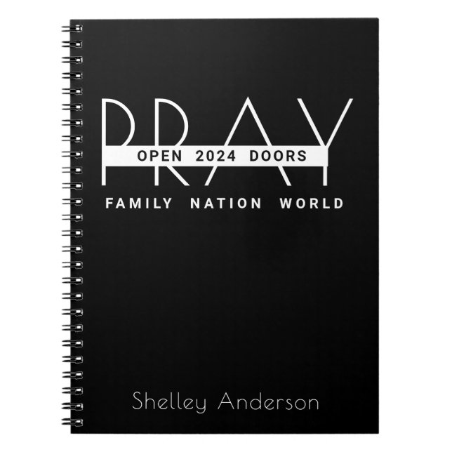 Pray Open Doors 2024 Notebook (Front)