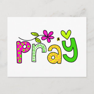 Pray Postcard