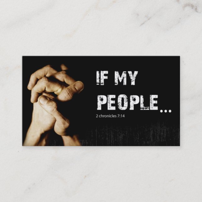 Pray Prayer Group Church Spiritual Religion Christ Business Card (Front)