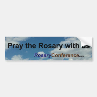 Pray the Rosary Bumper Sticker