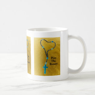 PRAY THE ROSARY COFFEE MUG