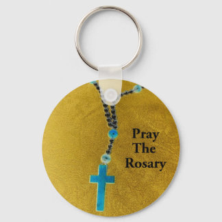 PRAY THE ROSARY KEY RING
