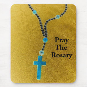 PRAY THE ROSARY MOUSE MAT