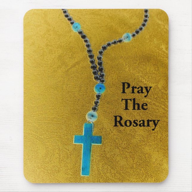 PRAY THE ROSARY MOUSE MAT (Front)